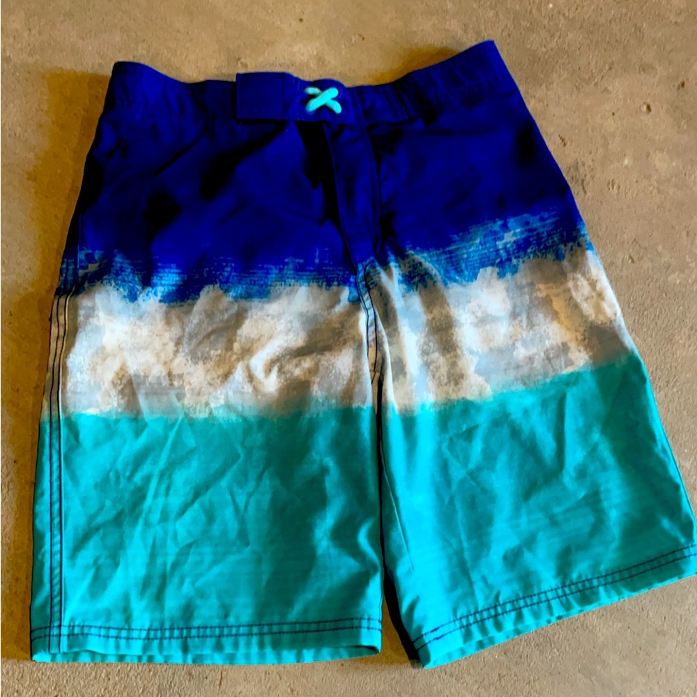 Wonder Nation Boys Swim Trunks Blue